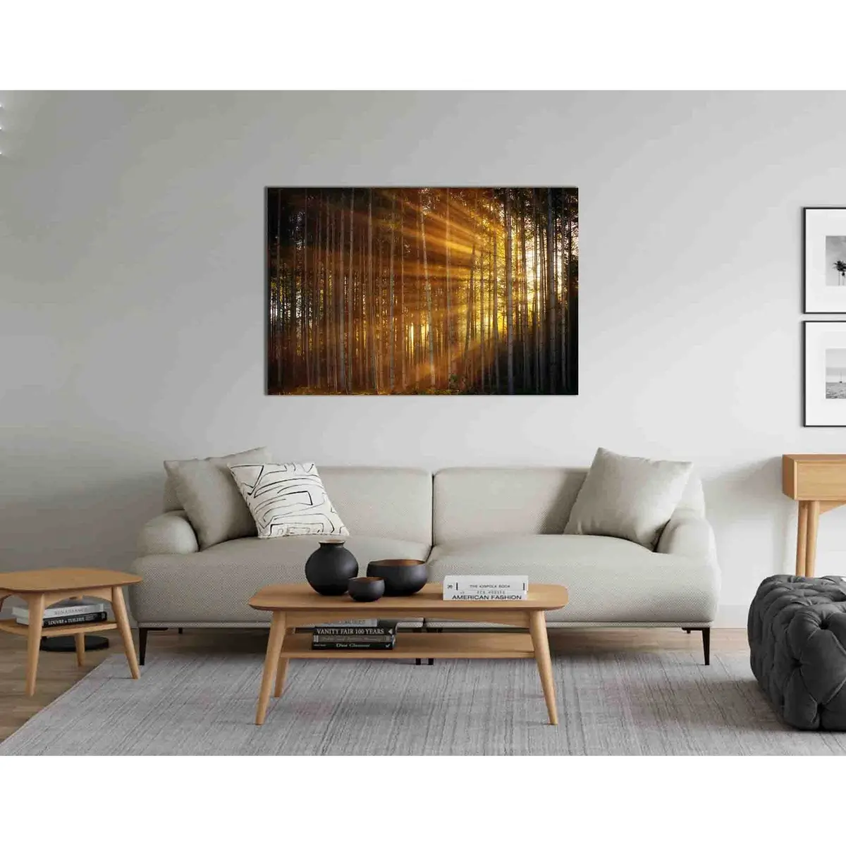 Forest In The Sunbeams №D1863 Ready To Hang Canvas Print 3