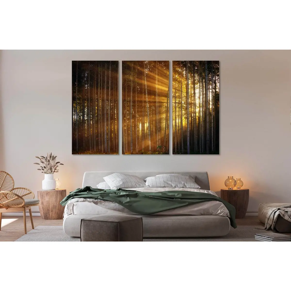 Forest In The Sunbeams №D1863 Ready To Hang Canvas Print 5