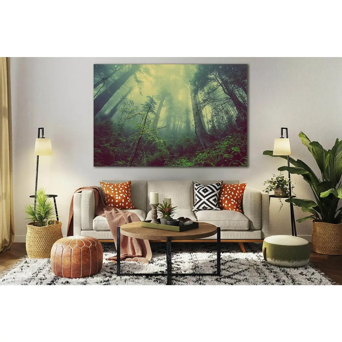 Forest Trees In The Fog №Sl514 Ready To Hang Canvas Print 2