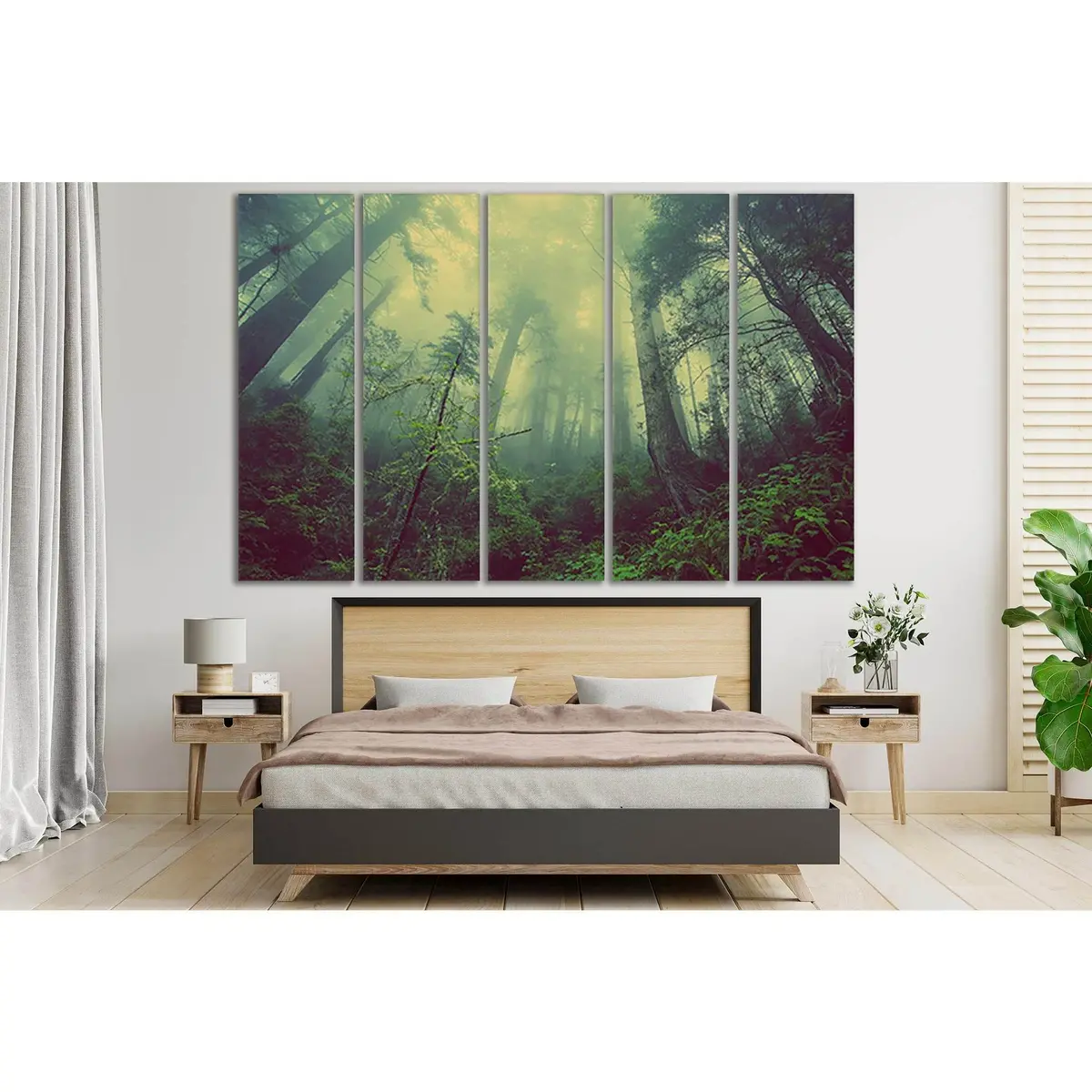 Misty Forest Canvas Art №SL514 – Premium Ready-to-Hang Wall Decor - Image 3
