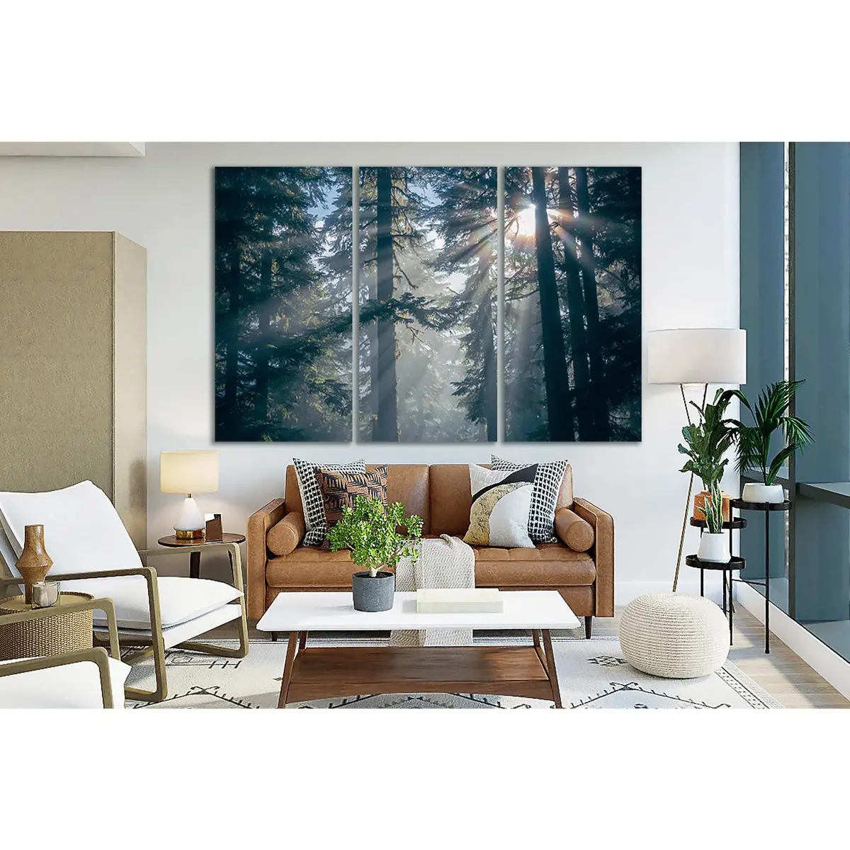 Forest Trees Silhouettes №Sl505 Ready To Hang Canvas Print 5