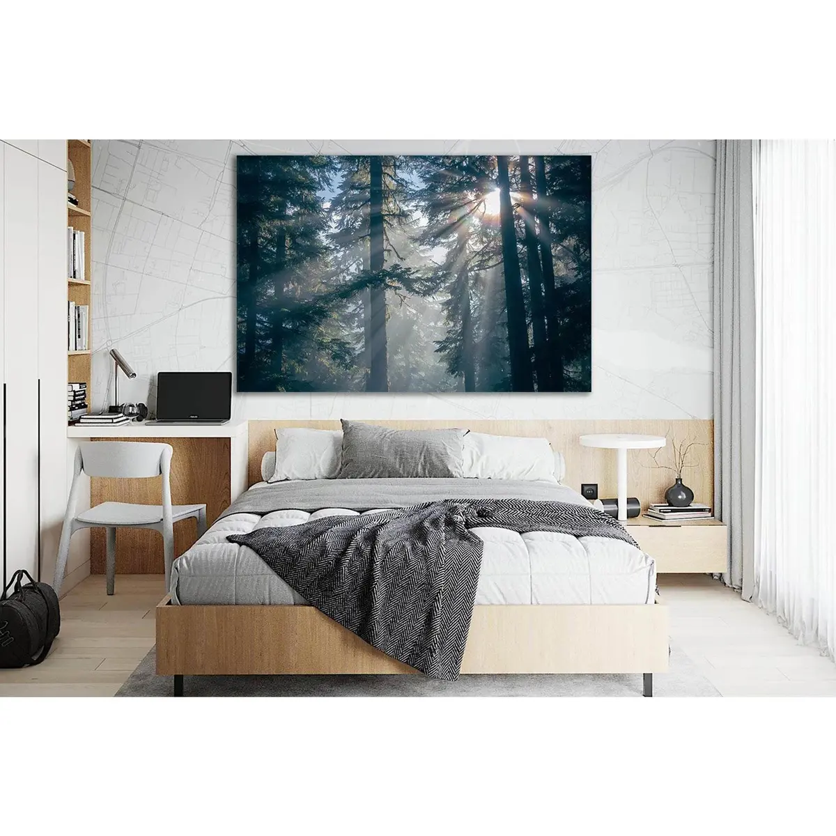 Forest Trees Silhouettes №Sl505 Ready To Hang Canvas Print 1