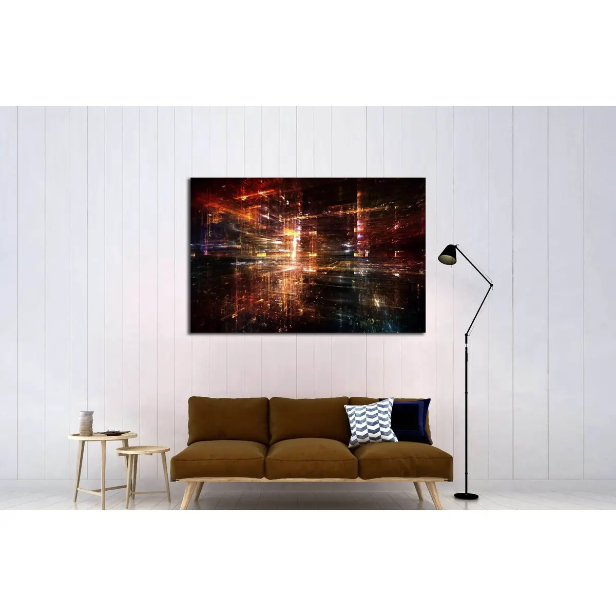 Fractal City Series №3225 Ready To Hang Canvas Print 3
