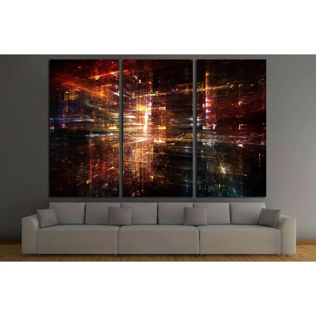 Fractal City Series №3225 Ready To Hang Canvas Print 5