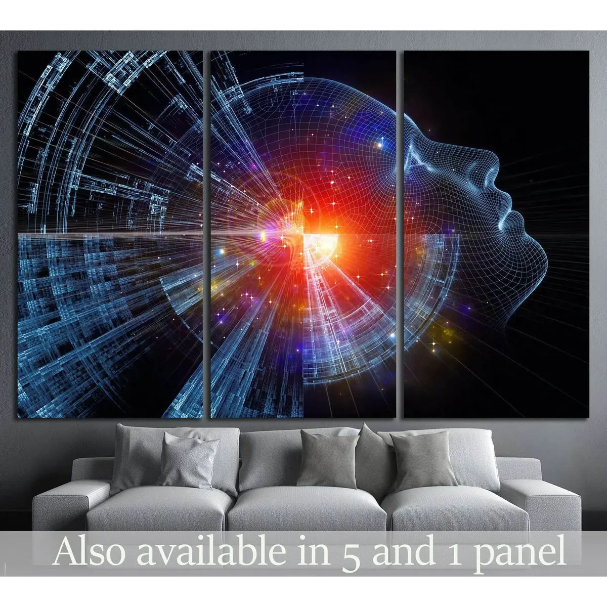 Fractal Elements №1084 Ready To Hang Canvas Print 5