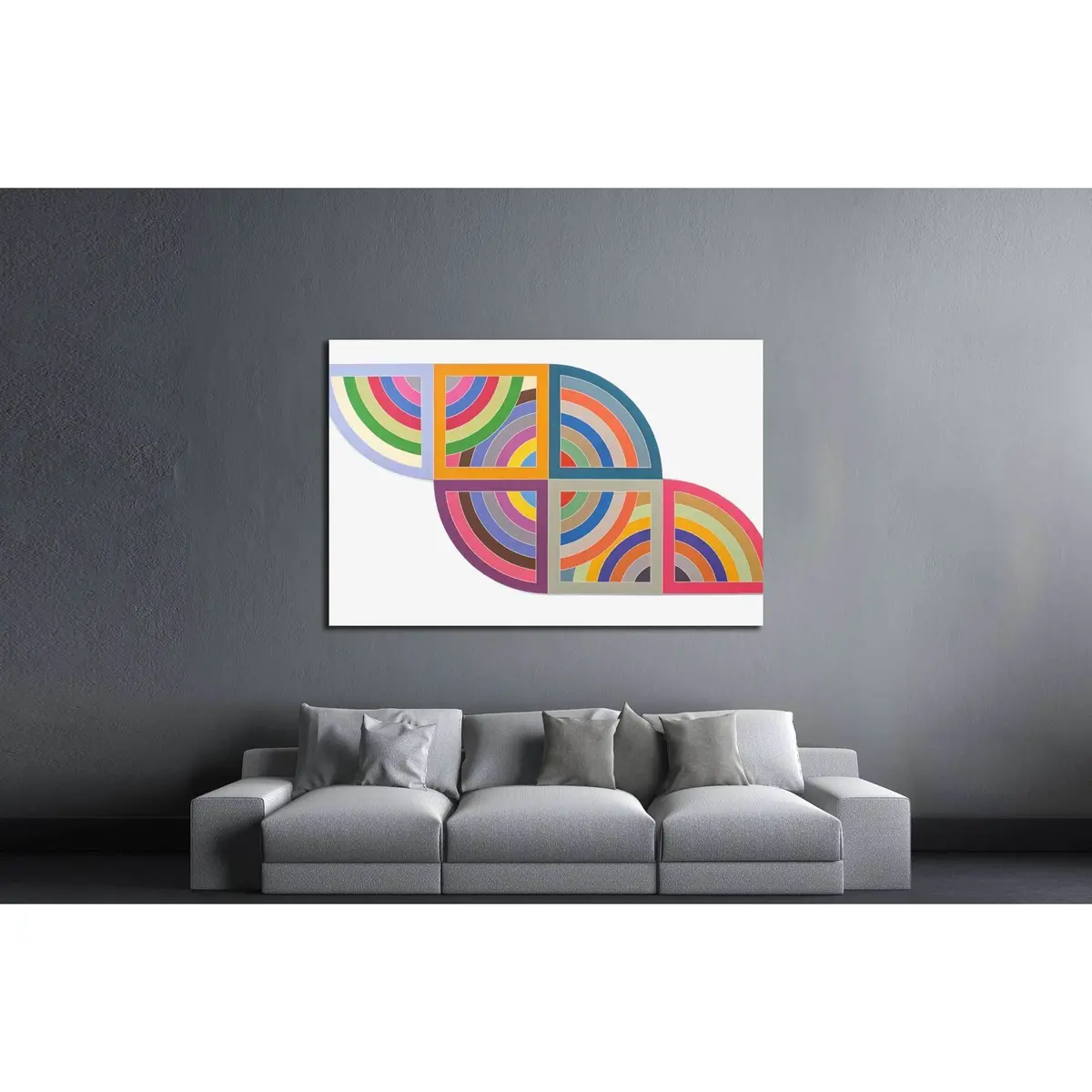 Frank Stella №3290 Ready To Hang Canvas Print 3
