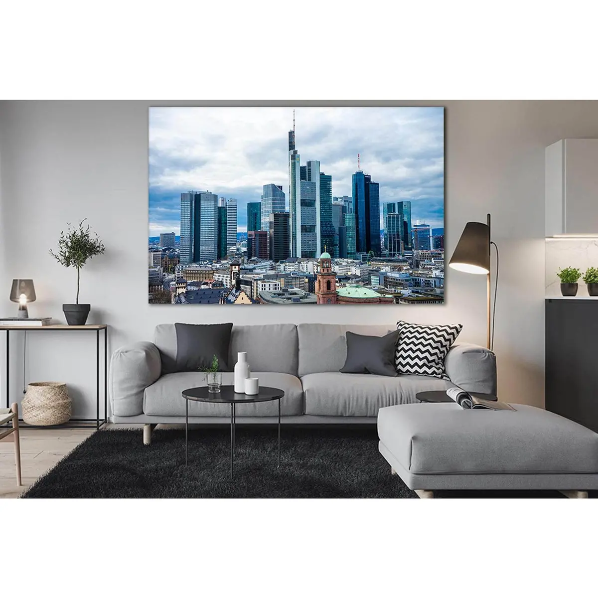 Frankfurt Germany Cityscapes №Sl309 Ready To Hang Canvas Print 2