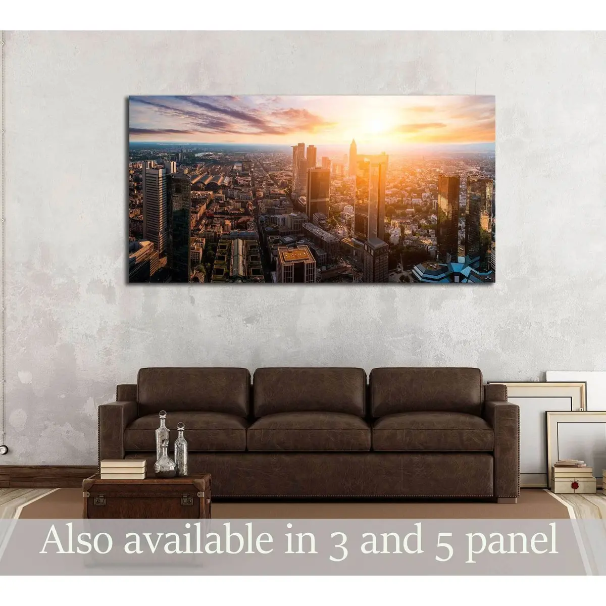 Frankfurt Skyline №2980 Ready To Hang Canvas Print 1
