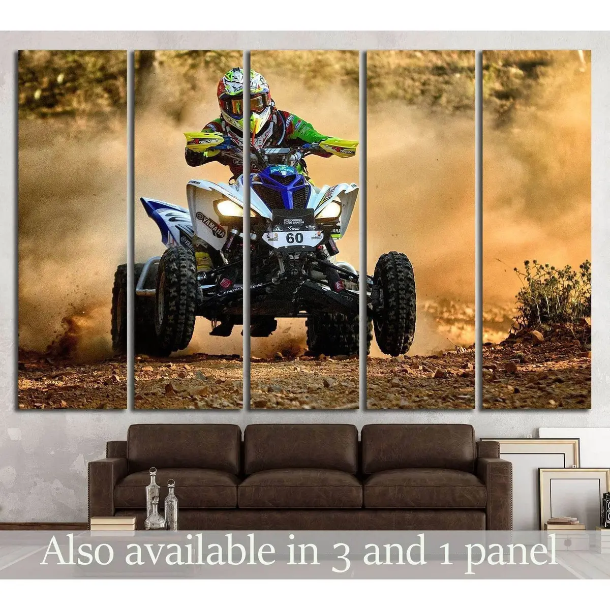 French Motorcycle Rider in Baja Spain Art Print #2486
