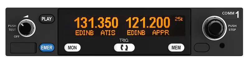 Ty96a Aviation Slimline Vhf Radio (25 Khz Only, 10W) 1