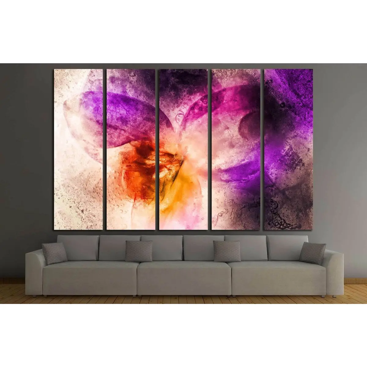 Frozen Orchid in Ice Wall Art – Number 1337 Canvas Print, Ready to Hang - Image 2