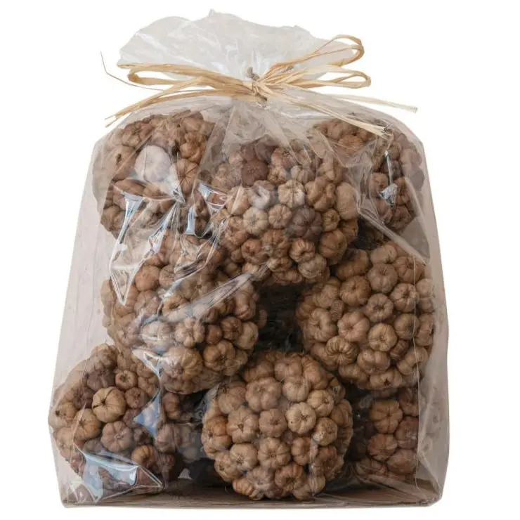 Dried Natural Peepal Pod Balls - 12 Pc. 1