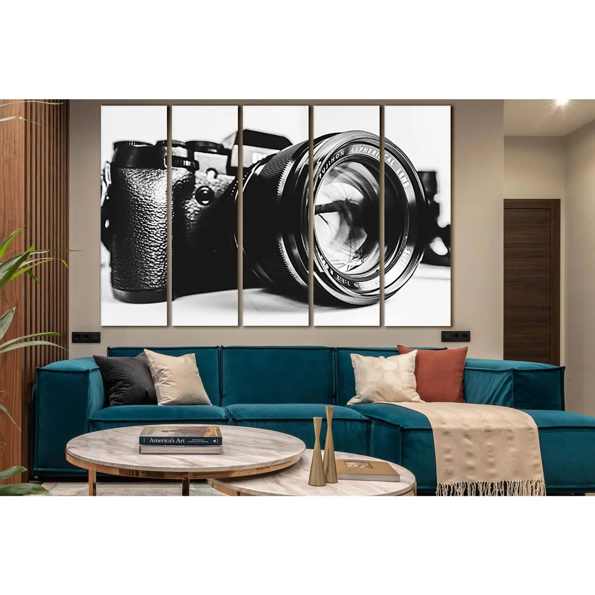 Black-and-White Fujifilm X-T1 Camera Canvas Wall Art №SL860 – Ready to Hang - Image 3