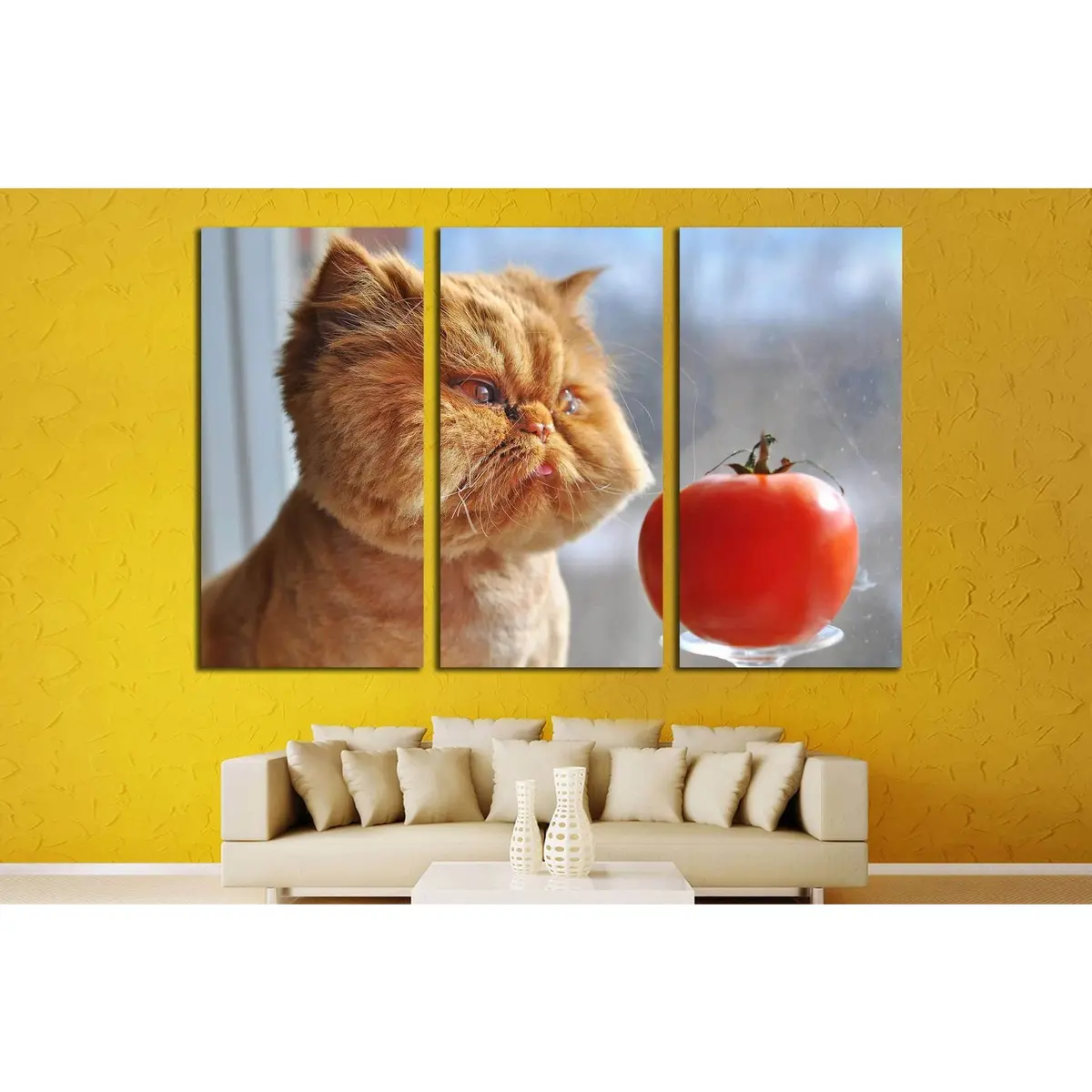 Funny Cat №553 Ready To Hang Canvas Print 5