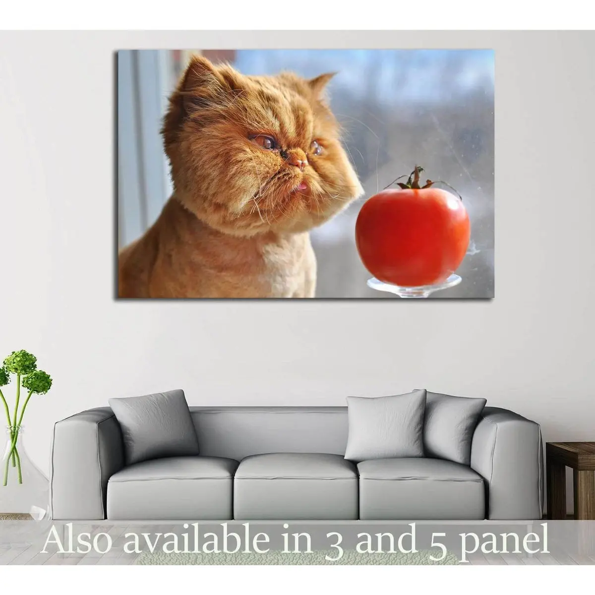Funny Cat №553 Ready To Hang Canvas Print 1
