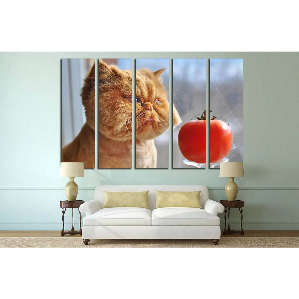 Humorous Cat Canvas Wall Art – Ready-to-Hang Print #553 - Image 2