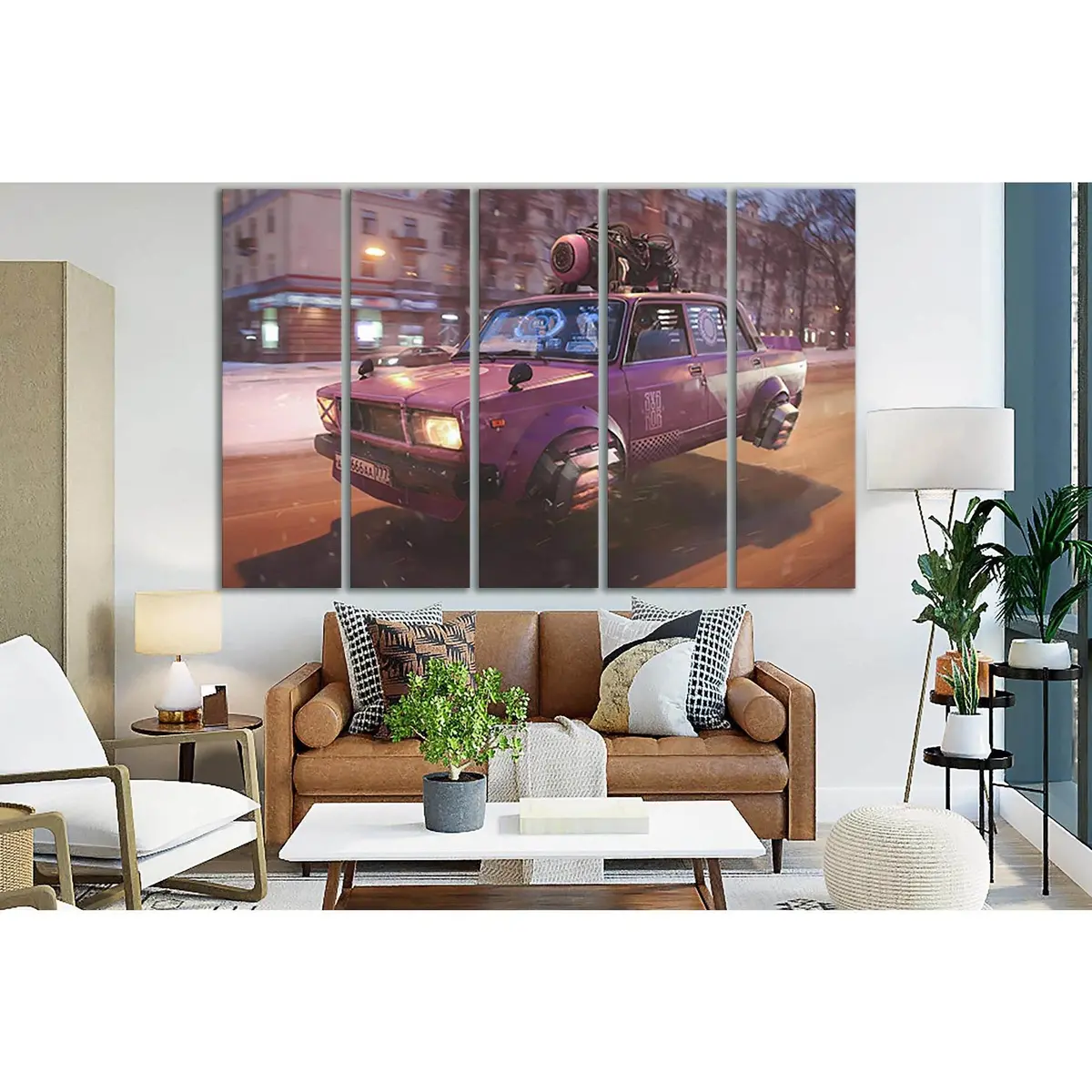 Futuristic Car SL1297 — Ready-to-Hang Canvas Wall Art - Image 3