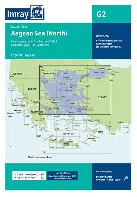 Imray G2 Aegean Sea (North) Passage Chart 1