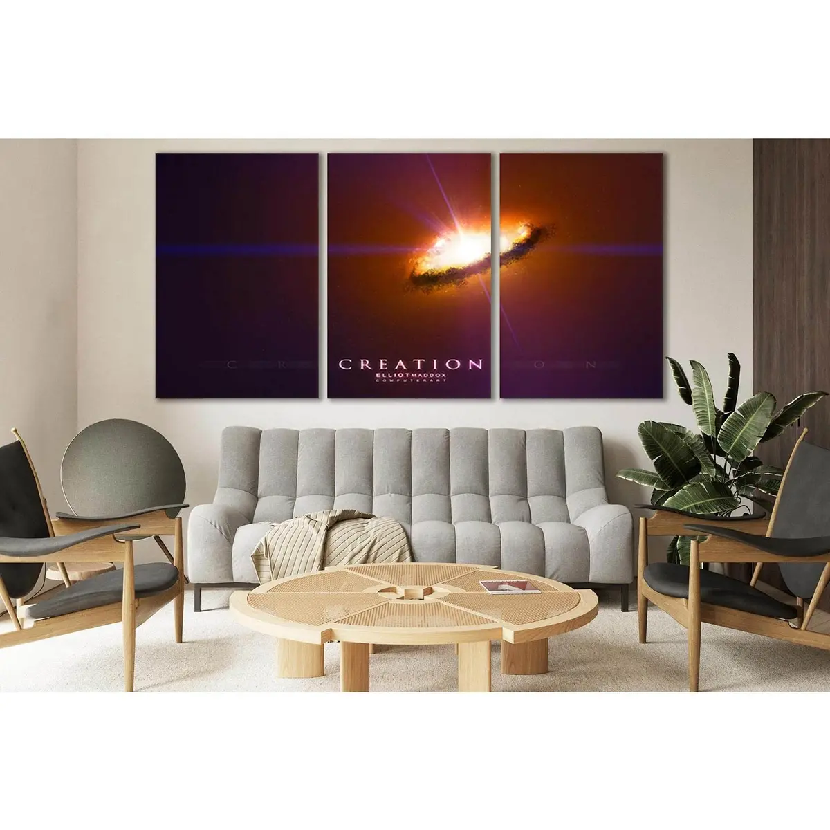 Galaxy Creation Space №Sl391 Ready To Hang Canvas Print 5