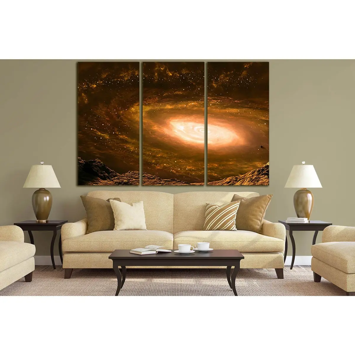Galaxy In Far Space №Sl436 Ready To Hang Canvas Print 5