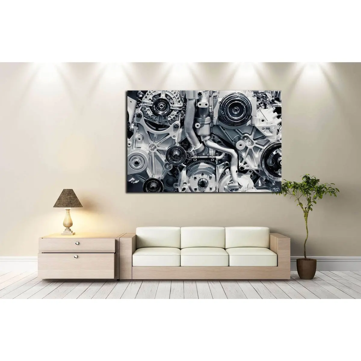 Gas Engine №139 Ready To Hang Canvas Print 2