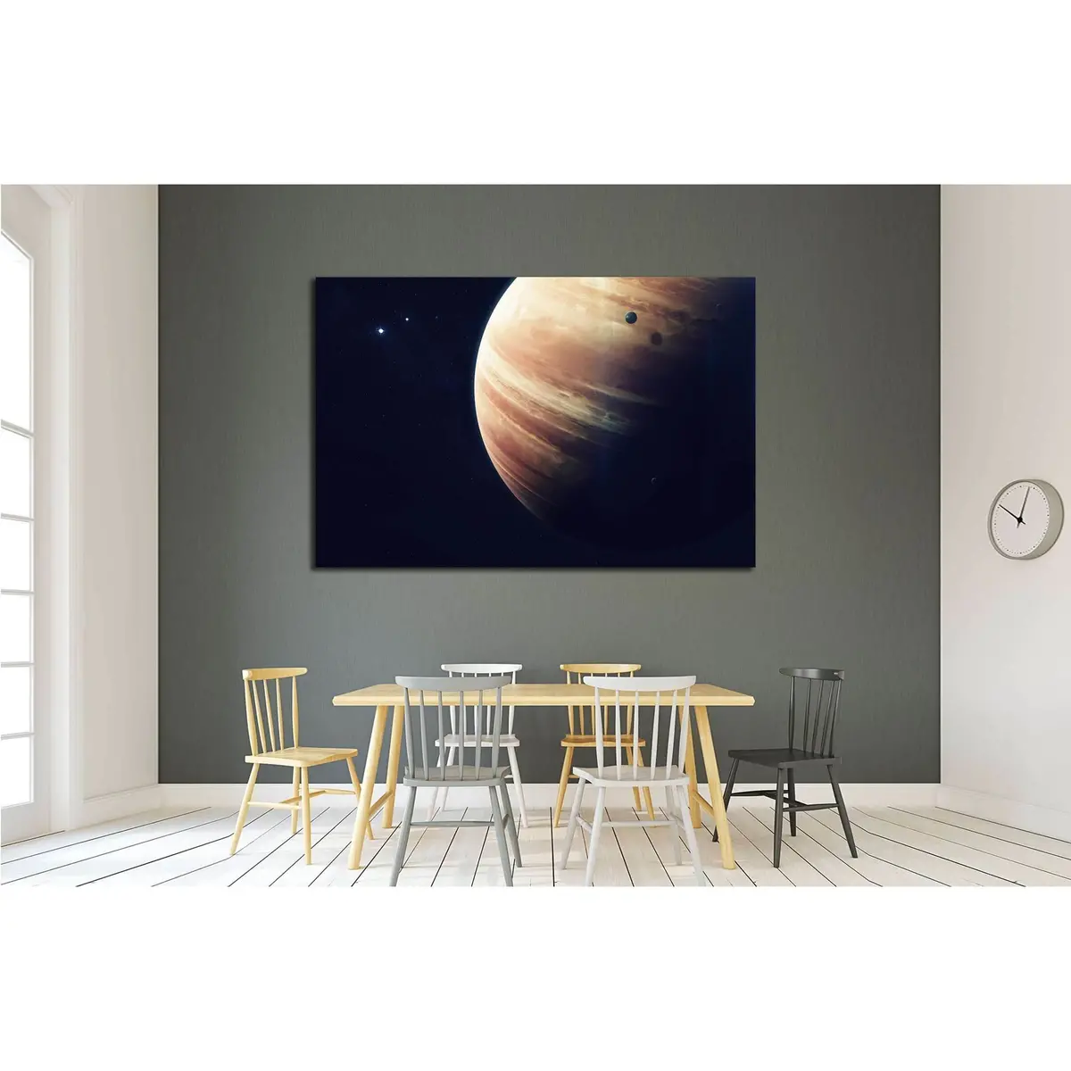 Gas Giant Planet. Beauty Of Deep Space. Billions Of Galaxies In The Universe. №2419 Ready To Hang Canvas Print 3