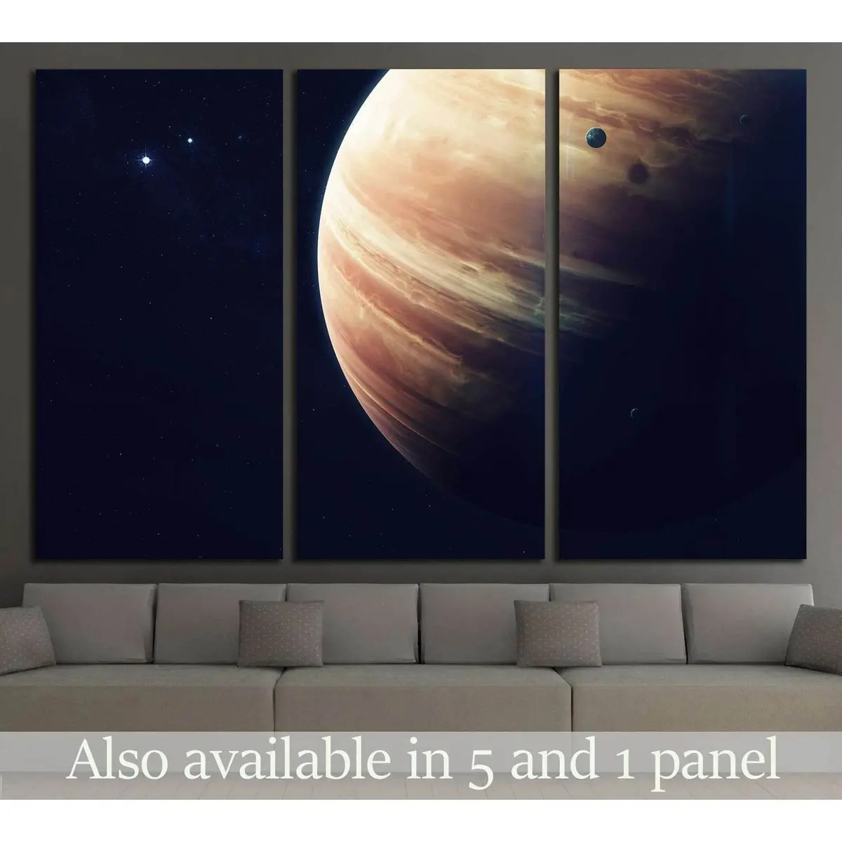 Gas Giant Planet. Beauty Of Deep Space. Billions Of Galaxies In The Universe. №2419 Ready To Hang Canvas Print 5