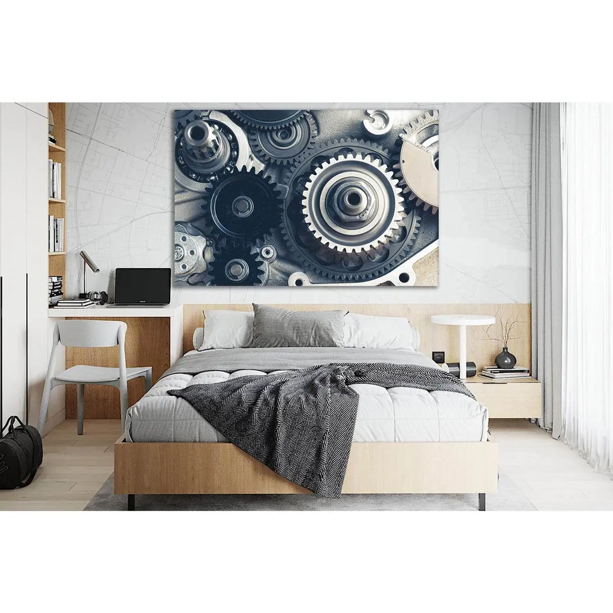 Gears Of The Engine №Sl761 Ready To Hang Canvas Print 1