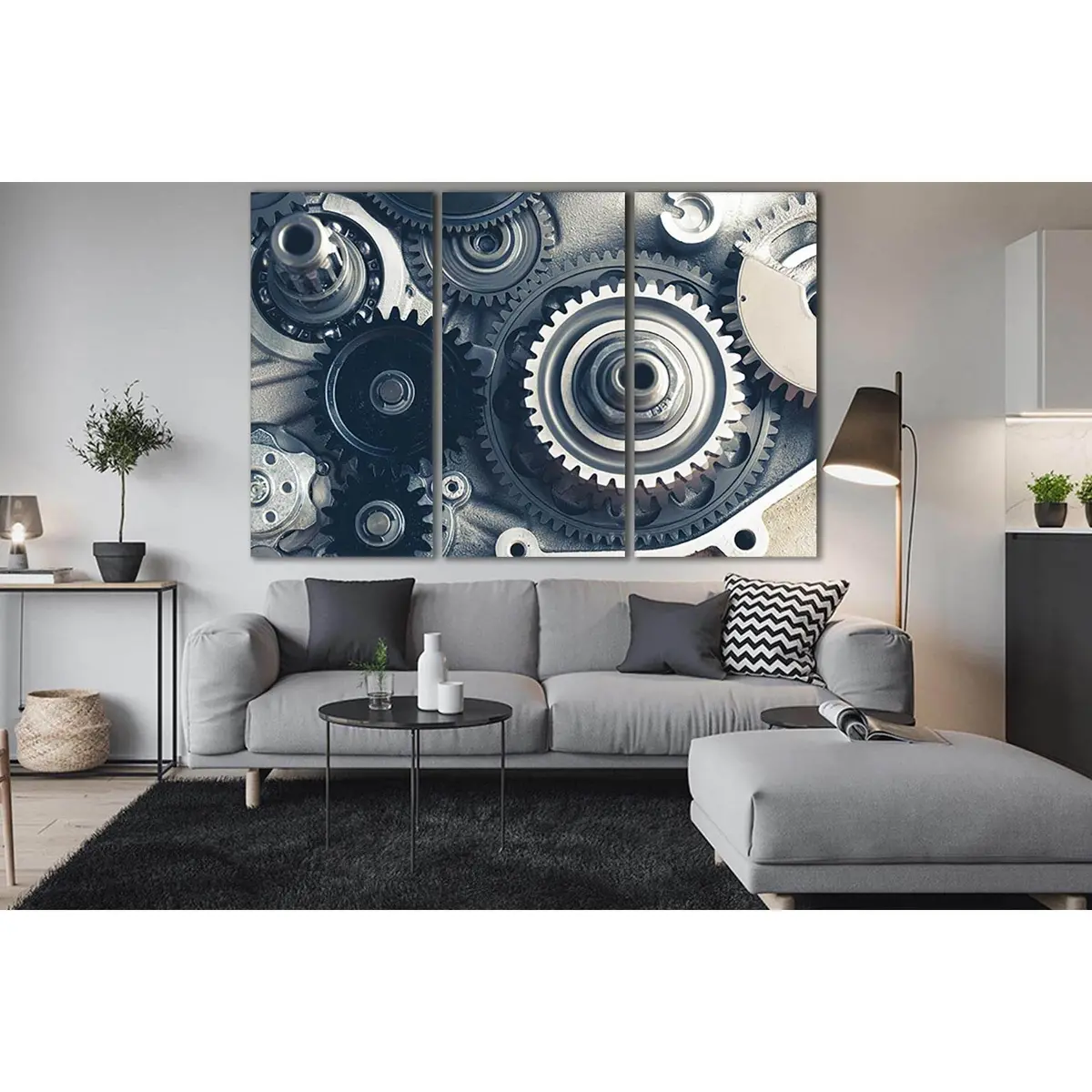 Gears Of The Engine №Sl761 Ready To Hang Canvas Print 5