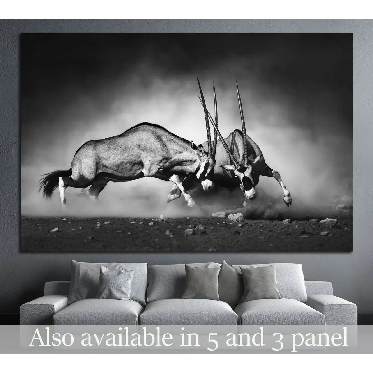 Gemsbok Dual №743 Ready To Hang Canvas Print 1