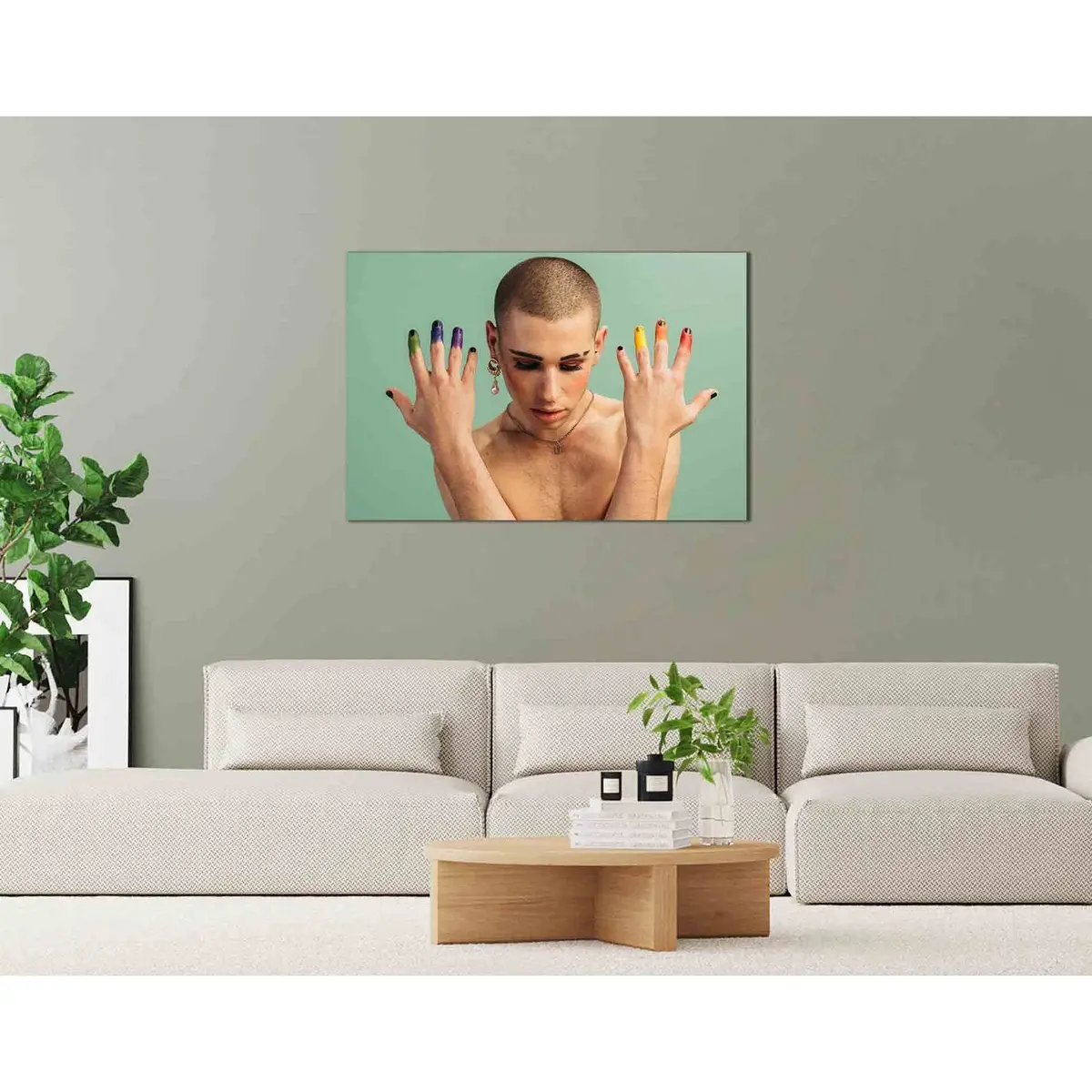 Gender Fluid Male №2138 Ready To Hang Canvas Print 2