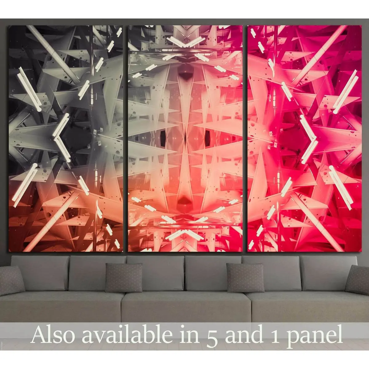 Geometric Abstract №1055 Ready To Hang Canvas Print 5