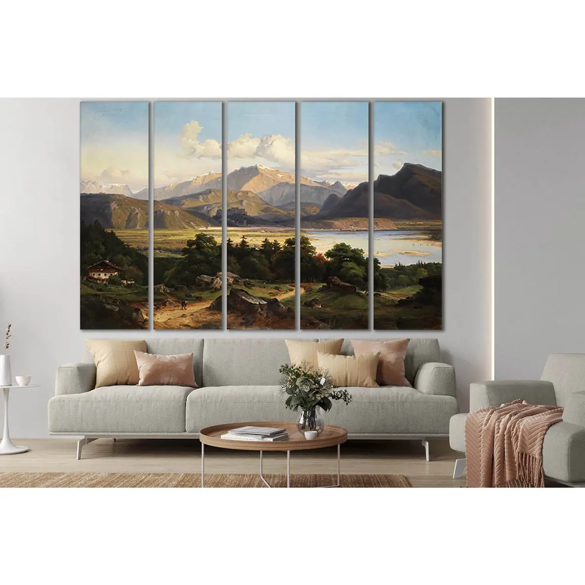 George Crola Sl563 Landscape Oil Painting – Ready-to-Hang Canvas Art - Image 3