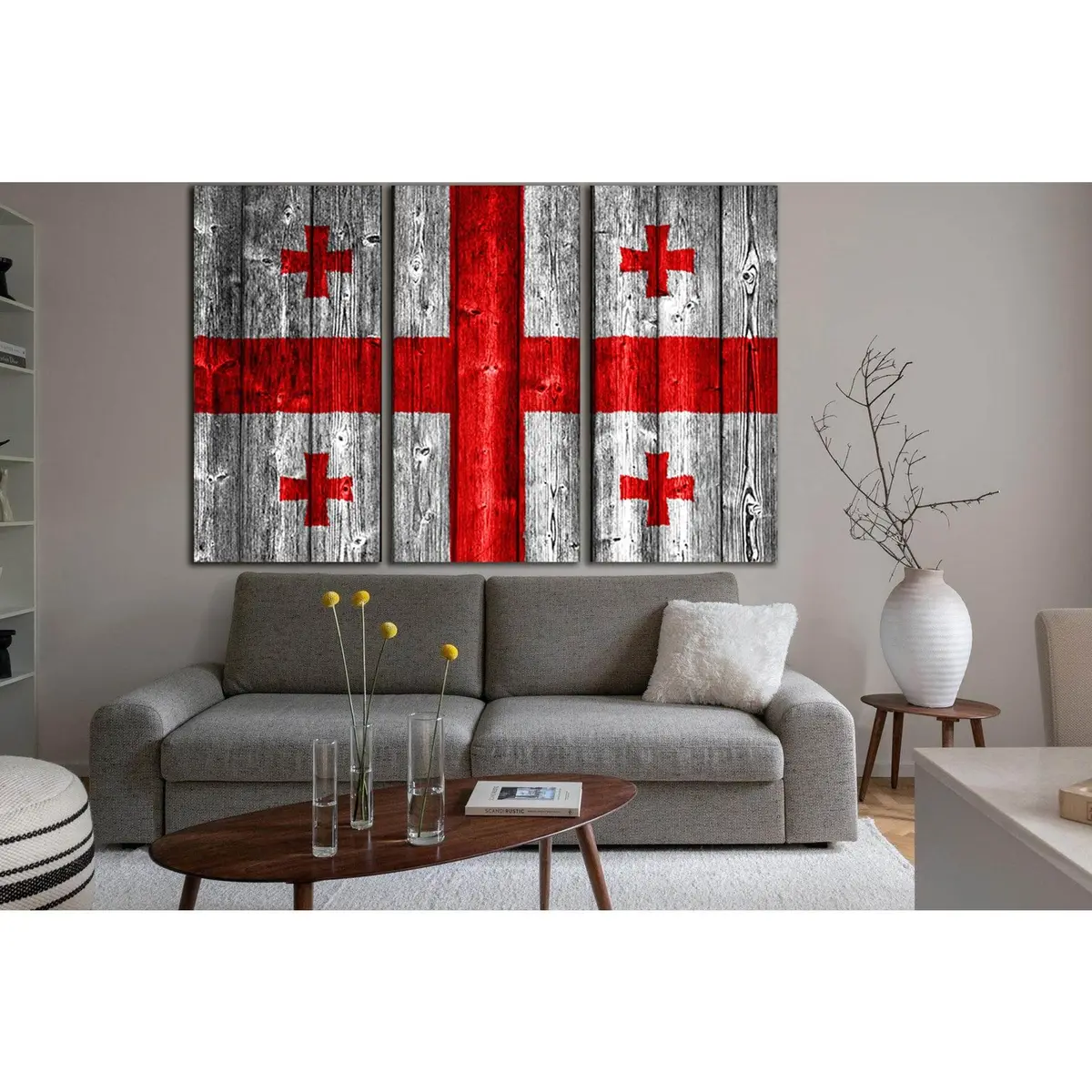 Georgia Flag On Wood №Sl1171 Ready To Hang Canvas Print 5