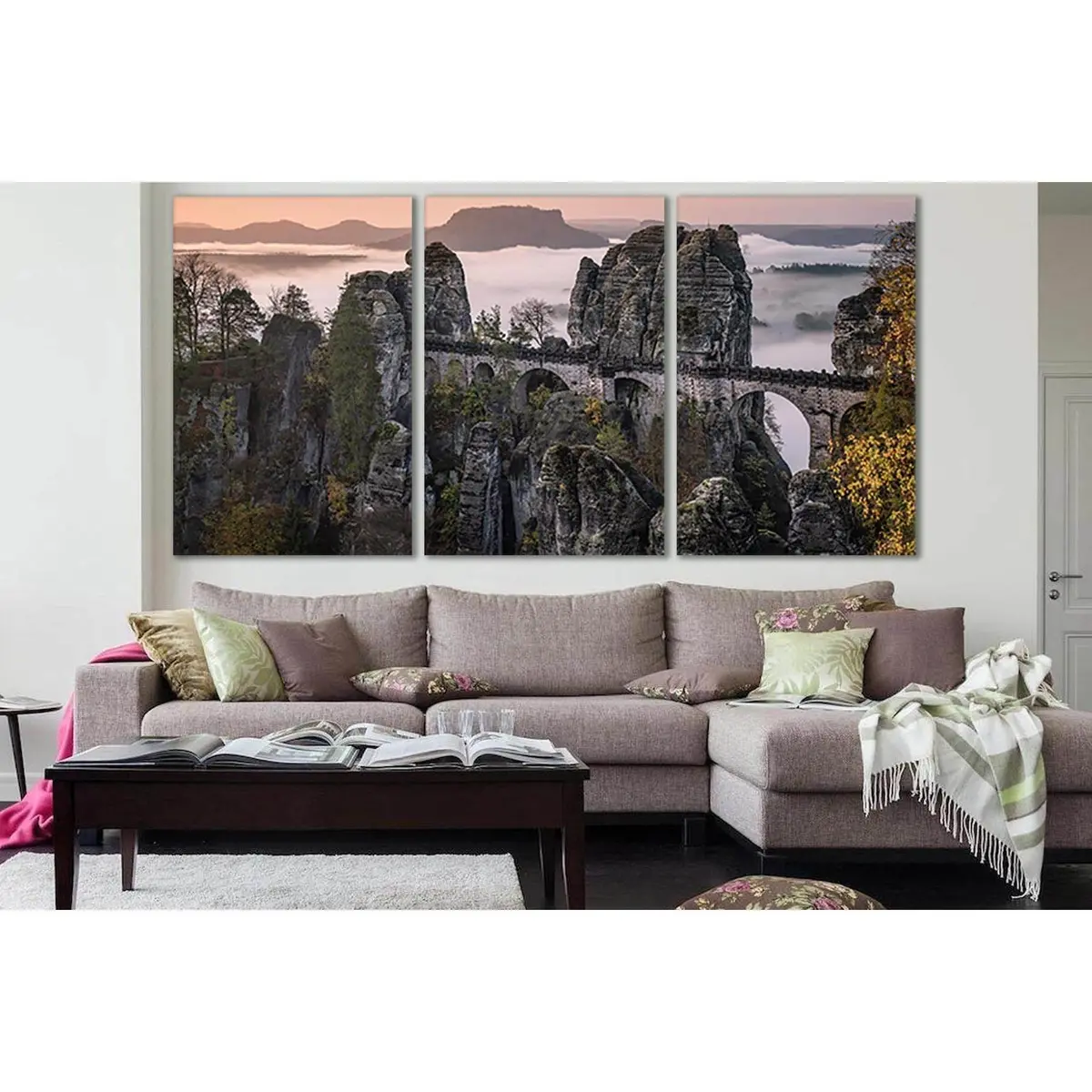Germany Saxony Bastei Bridge №Sl1100 Ready To Hang Canvas Print 5