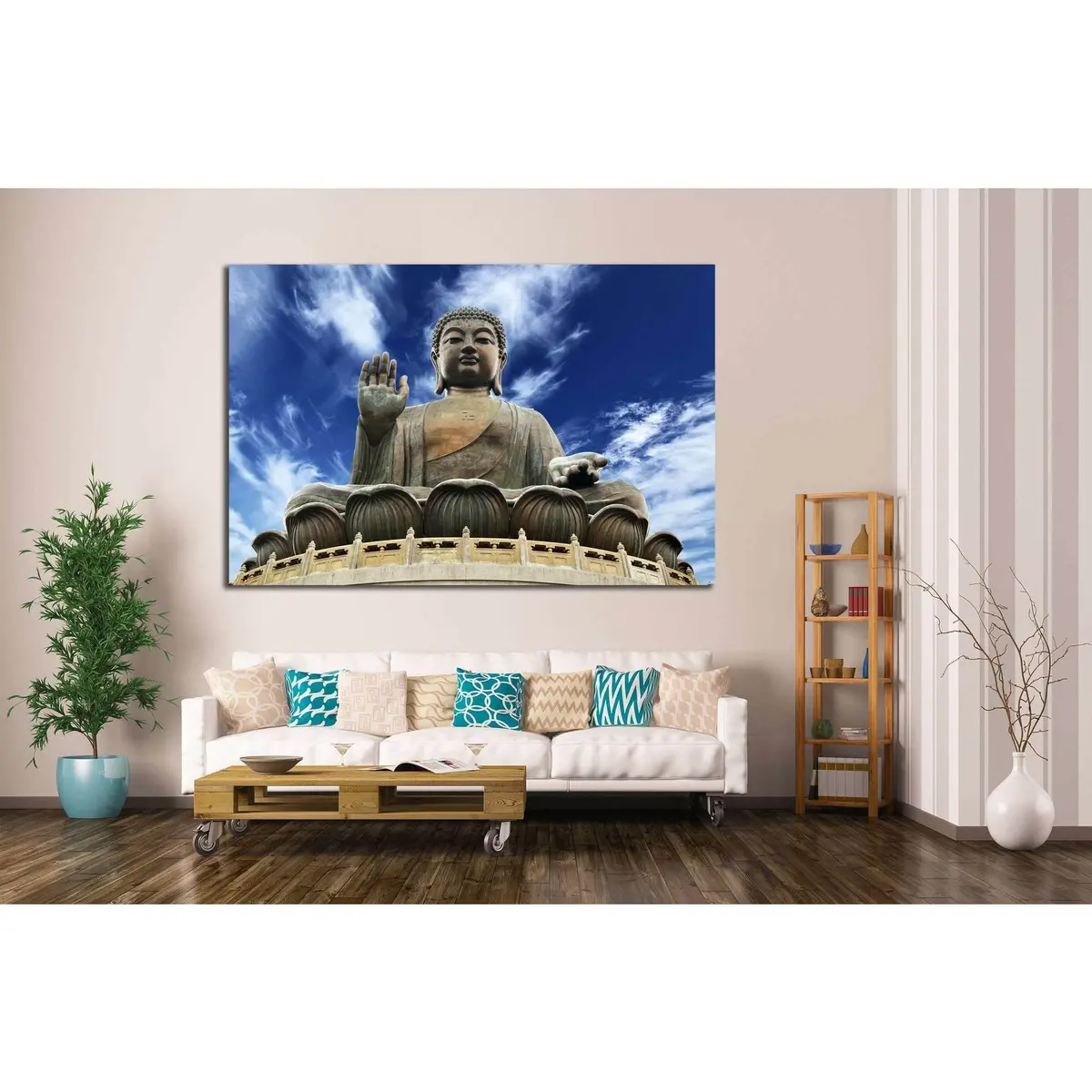 Giant Buddha №700 Ready To Hang Canvas Print 2