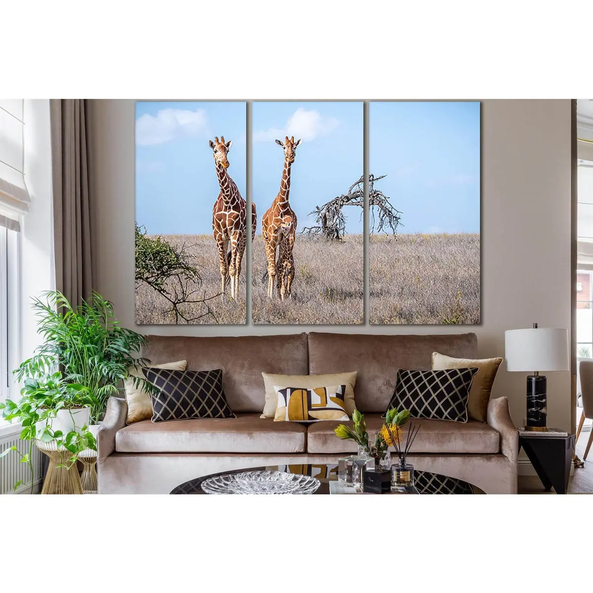 Giraffes With Cub №Sl1012 Ready To Hang Canvas Print 5