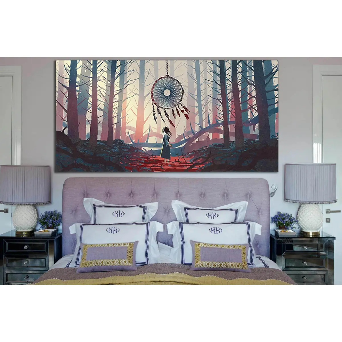 Girl In The Mysterious Forest №Sl1225 Ready To Hang Canvas Print 1