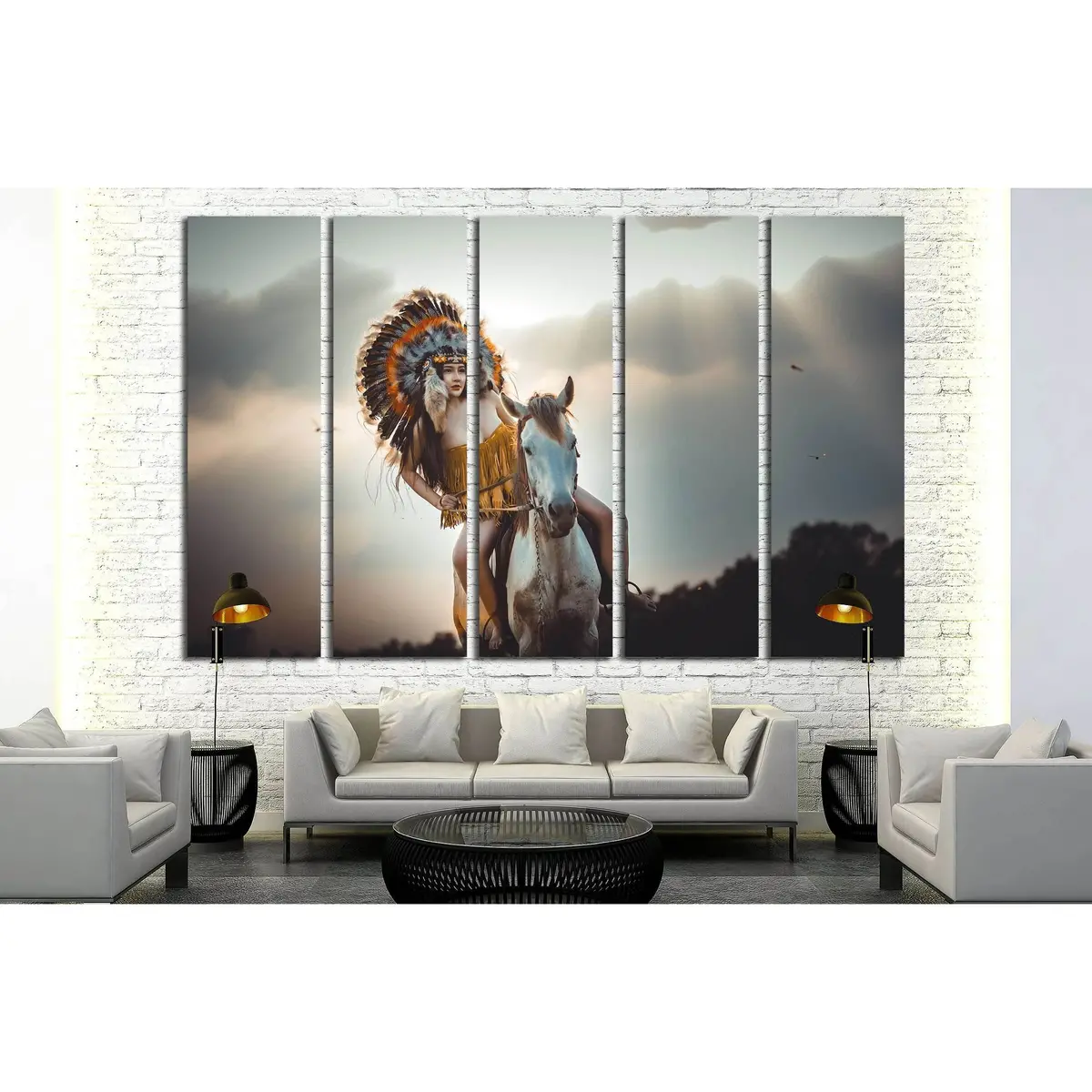Equestrian Canvas Art: Girl Riding Horse, Wall Decor #5009 - Image 3