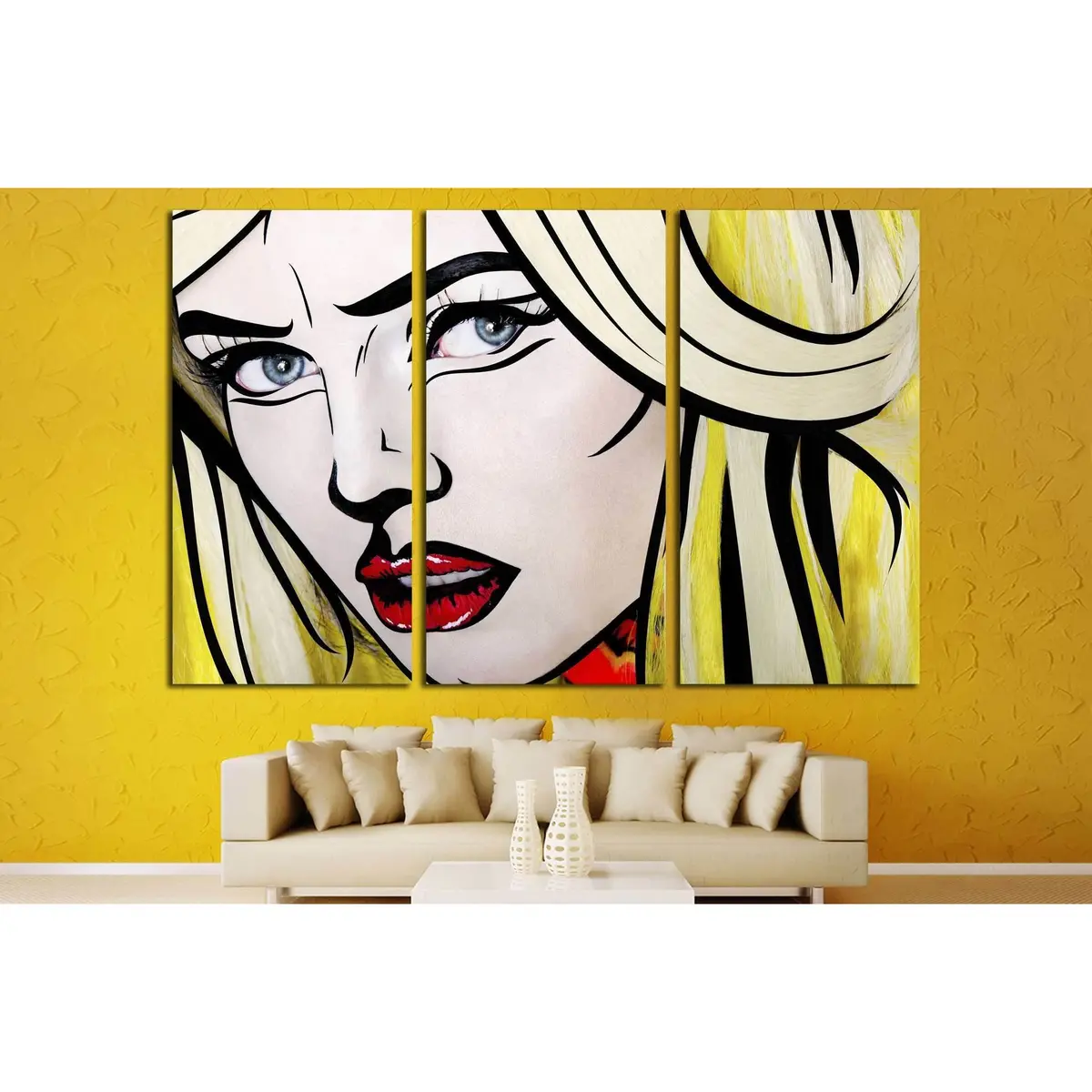 Girl Pop Art №3303 Ready To Hang Canvas Print 5