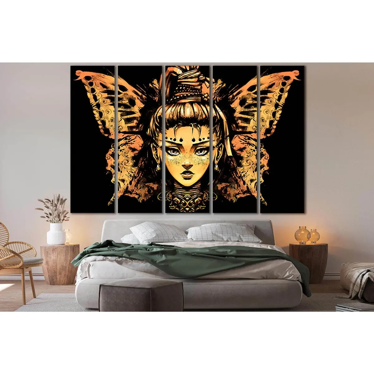 Butterfly Wing Girl Canvas Art №SL1231 – Premium Ready-to-Hang Wall Decor