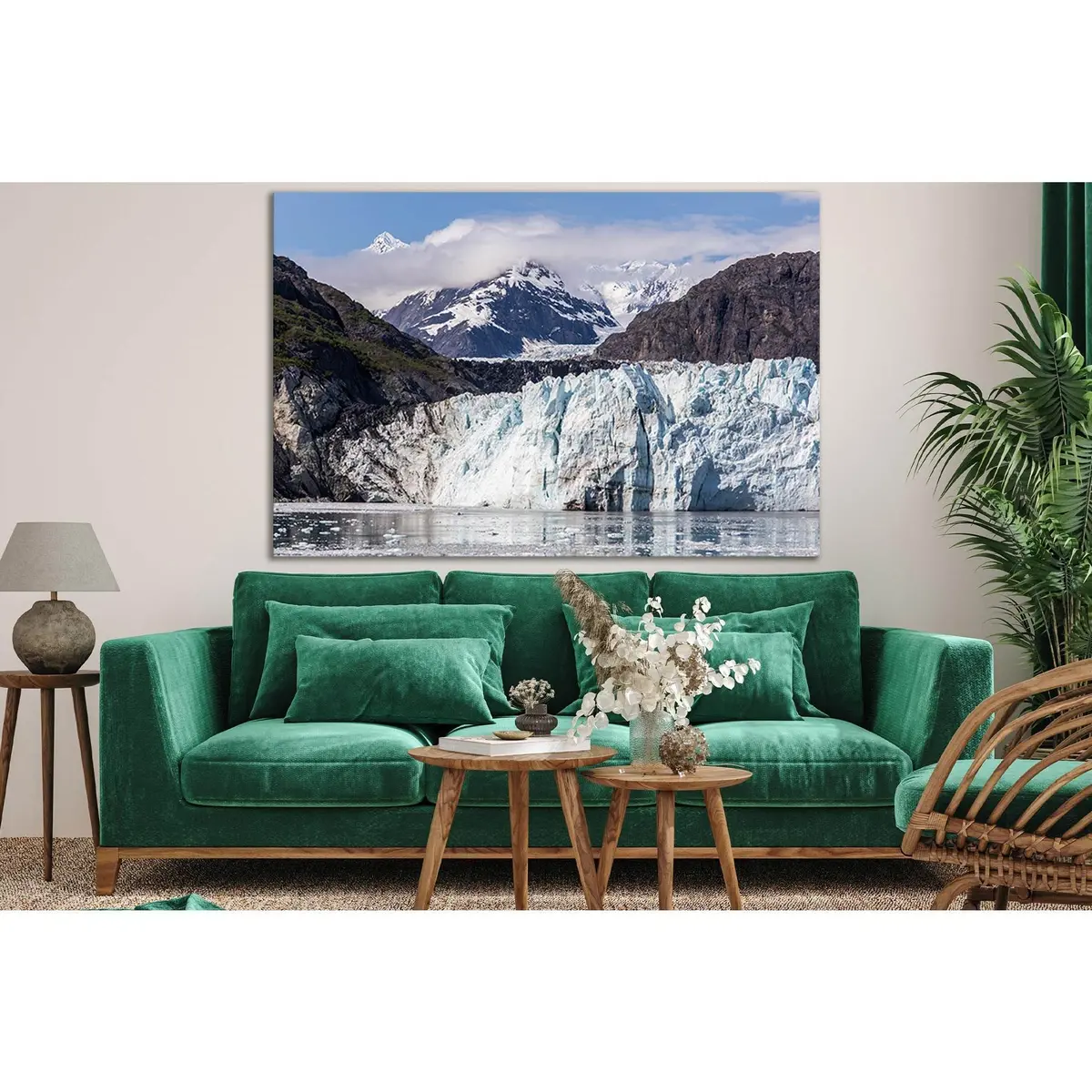 Glacier And Mount Fairweather Range Mountains №Sl1356 Ready To Hang Canvas Print 1