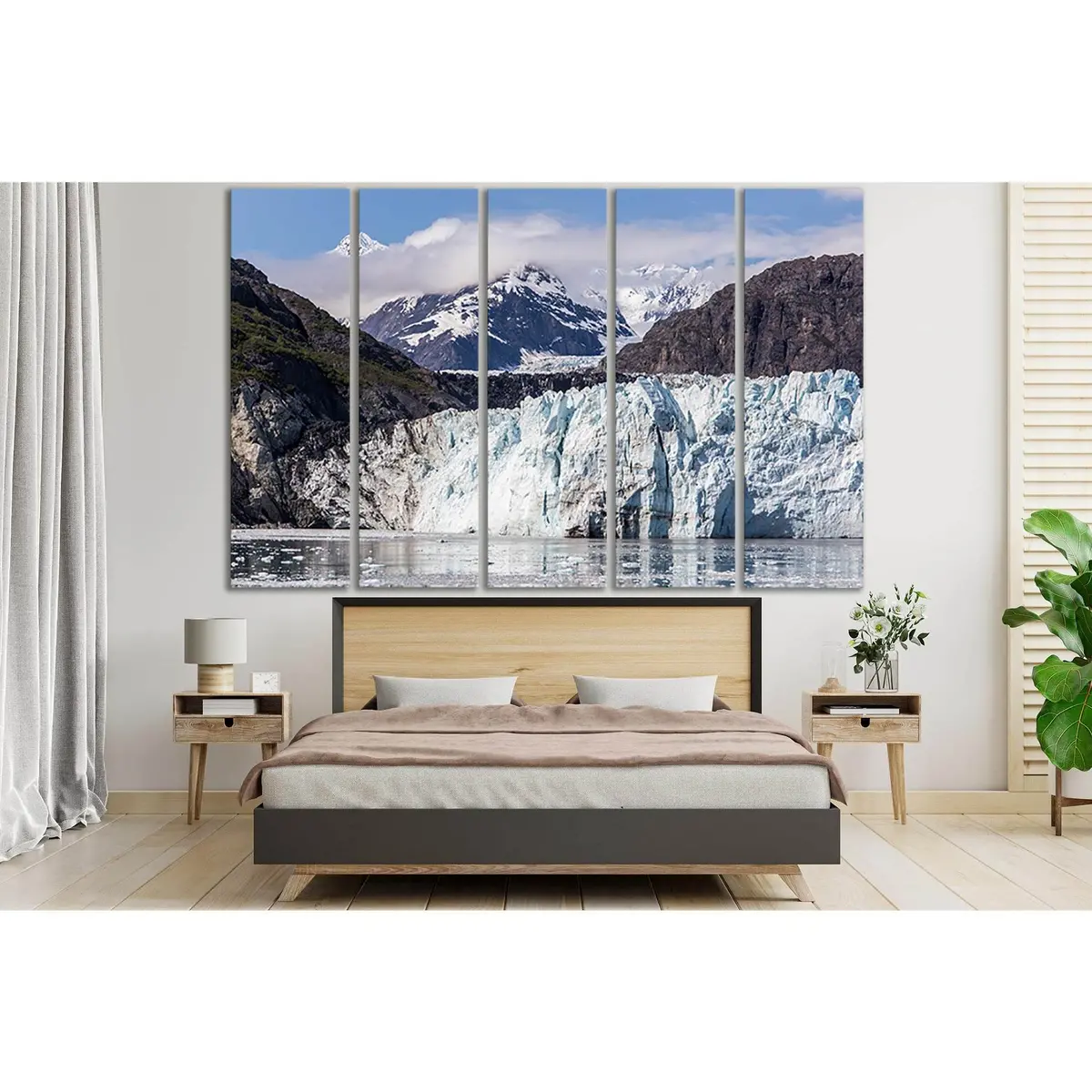 Scenic Glacier & Mount Fairweather Range Canvas Wall Art – Ready-to-Hang Print - Image 3
