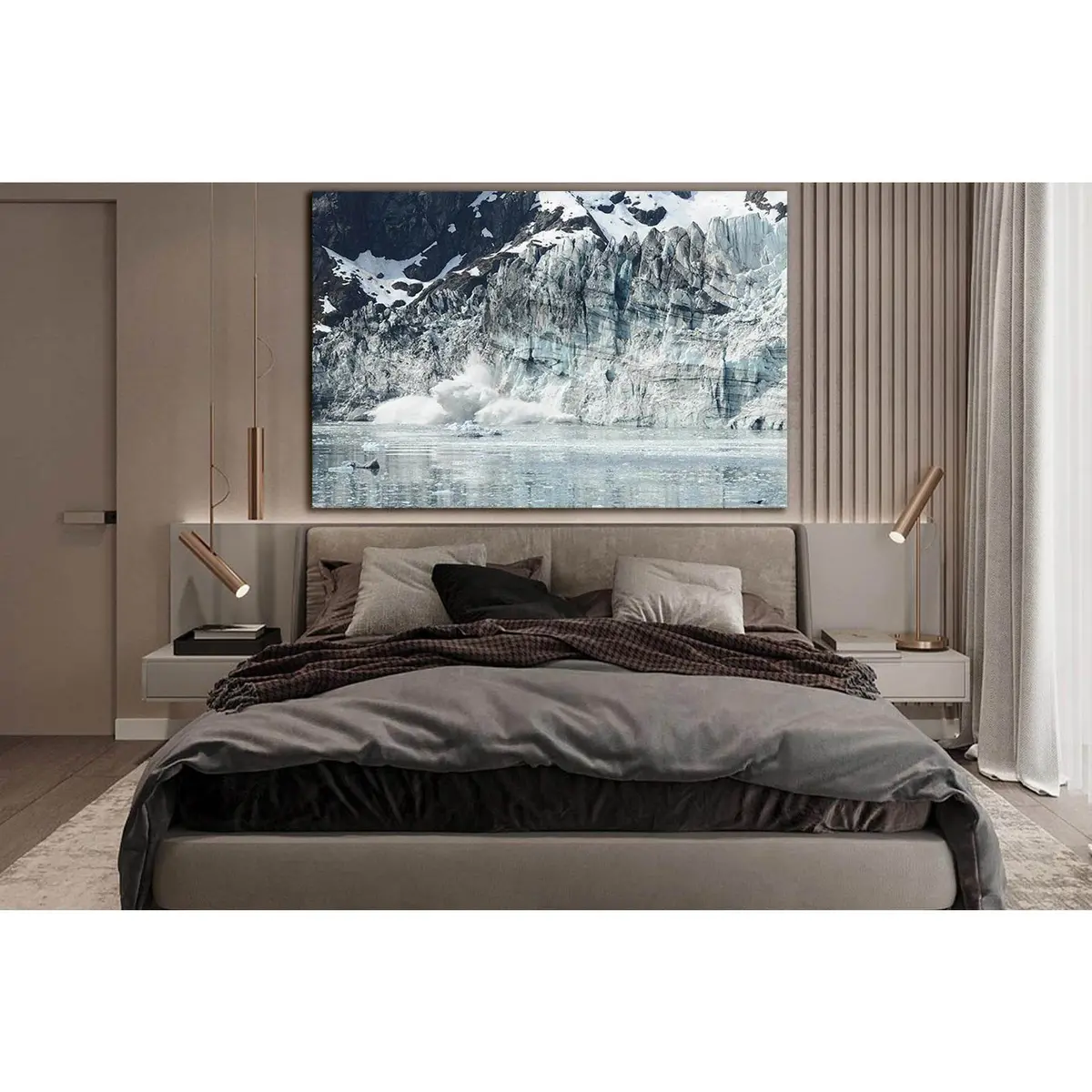 Glacier Bay Alaska Clalving An Iceberg №Sl1337 Ready To Hang Canvas Print 2