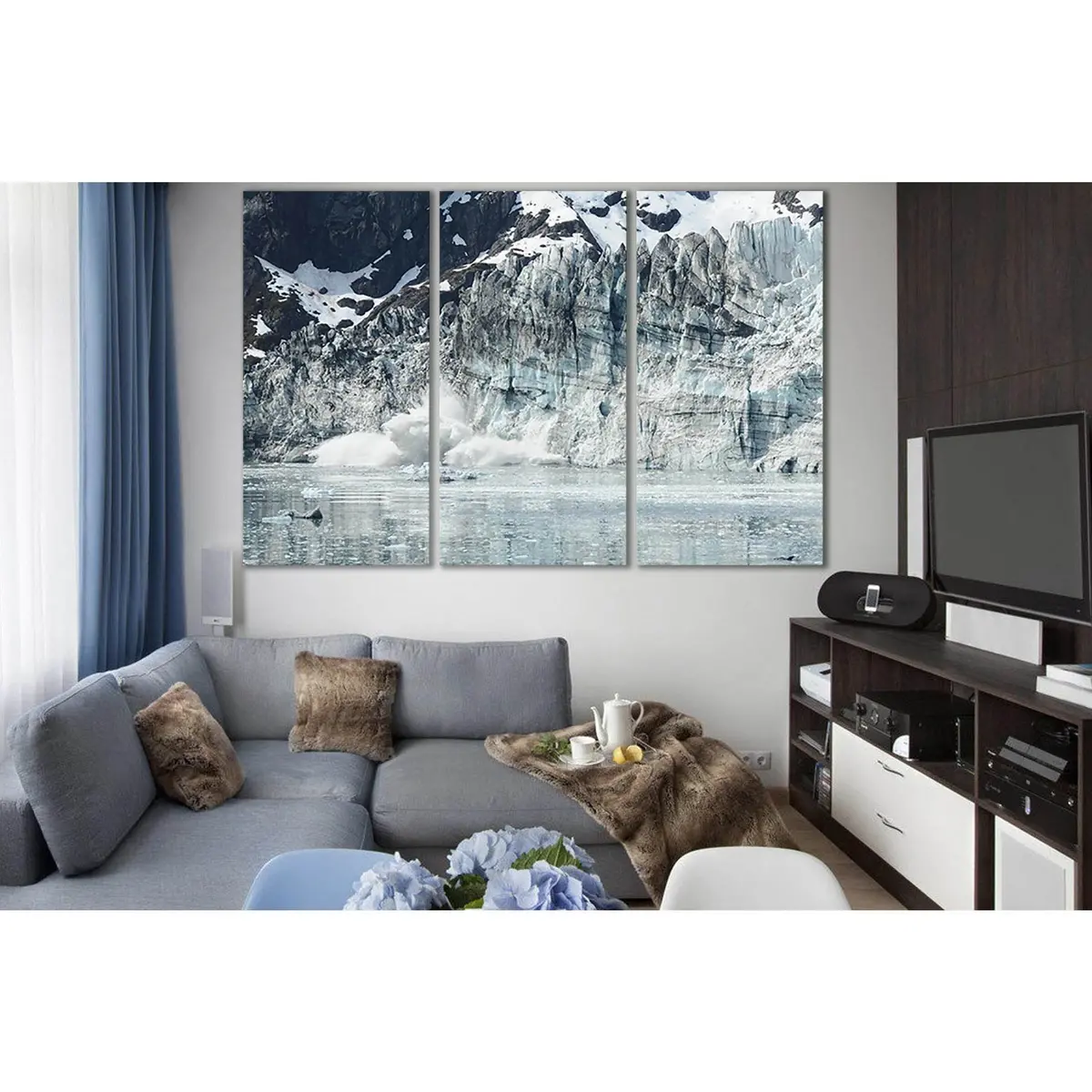 Glacier Bay Alaska Clalving An Iceberg №Sl1337 Ready To Hang Canvas Print 5