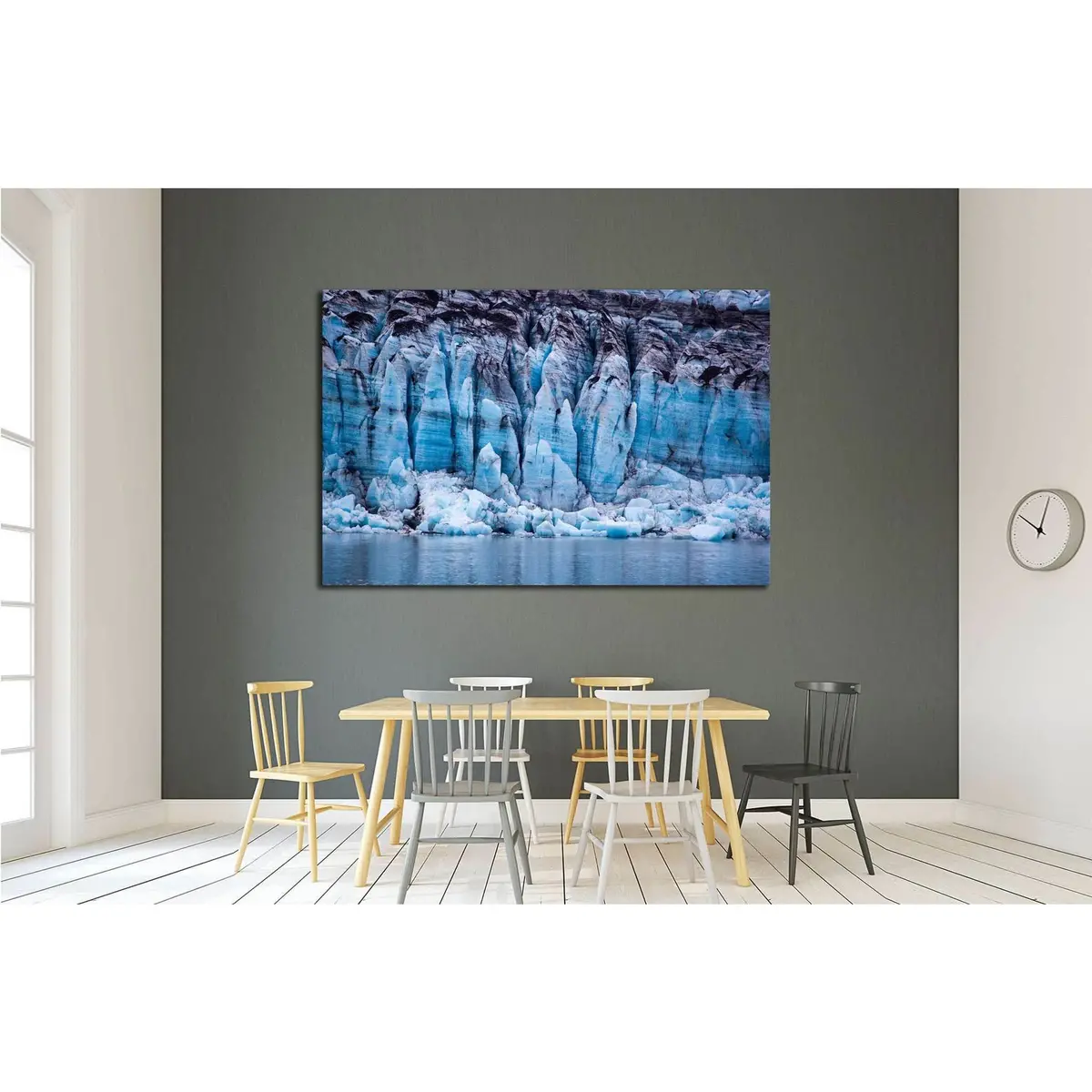 Glacier In Glacier Bay National Park, Alaska №1900 Ready To Hang Canvas Print 3