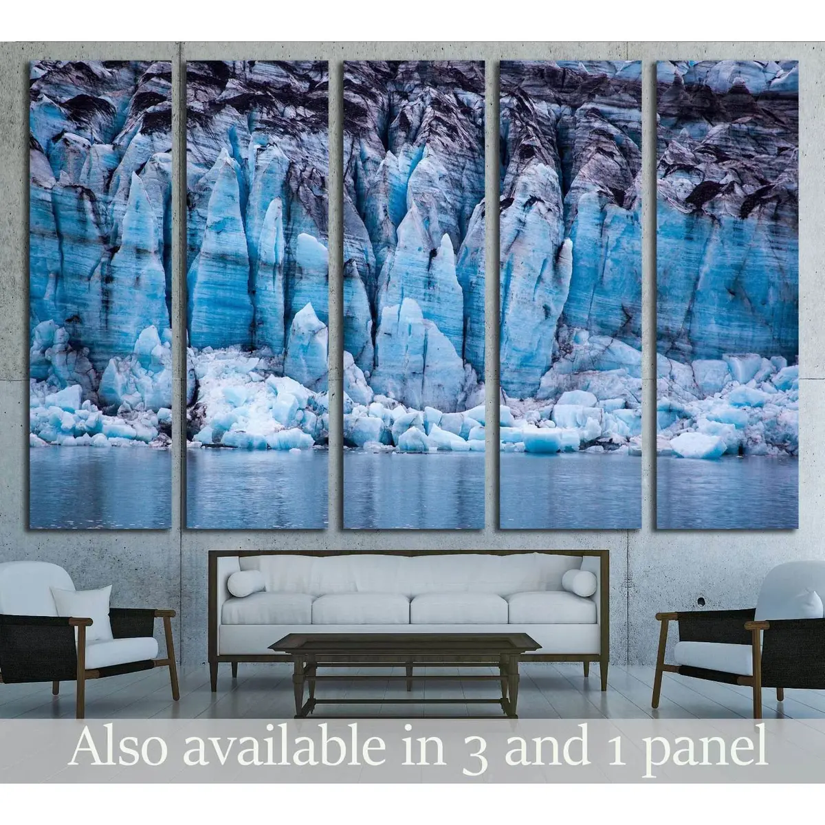 Glacier In Glacier Bay National Park, Alaska №1900 Ready To Hang Canvas Print 1