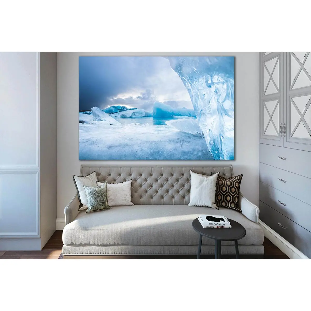 Glacier In Iceland In Winter №Sl1350 Ready To Hang Canvas Print 1