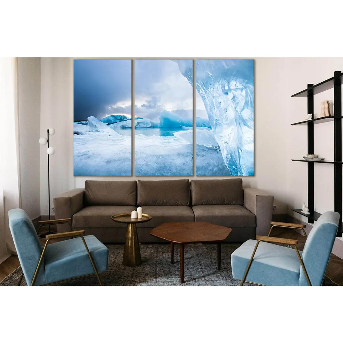 Glacier In Iceland In Winter №Sl1350 Ready To Hang Canvas Print 5
