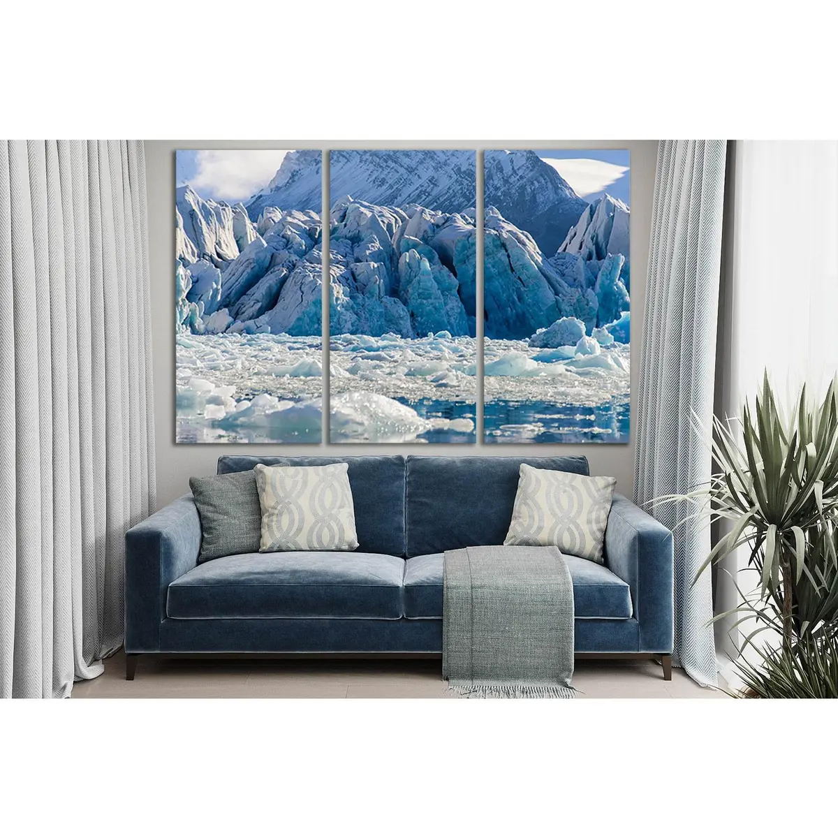 Glacier In Svalbard At Summer №Sl1335 Ready To Hang Canvas Print 5